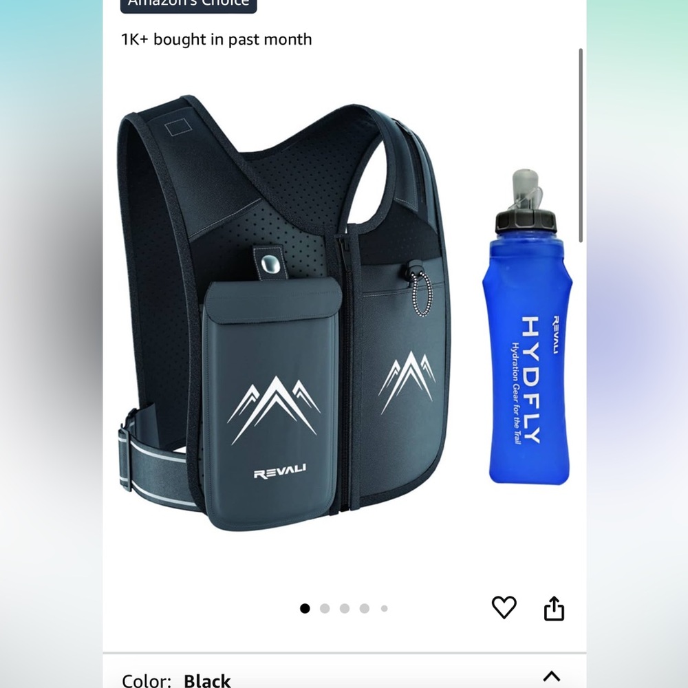 REVALI running vest from Amazon. Barely used great condition